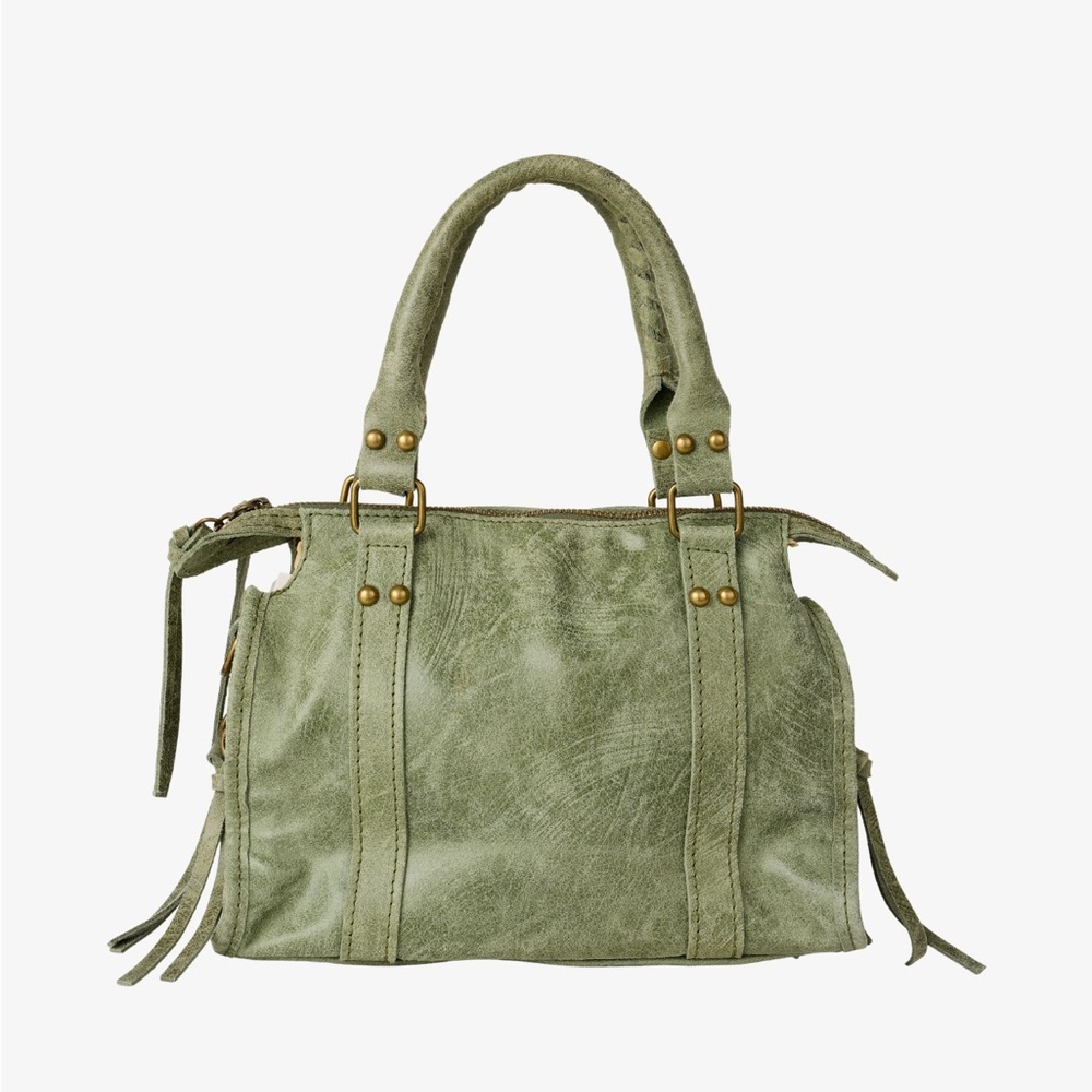Stylish Green Women's Genuine Leather Bag Made in Italy - Picture 5 of 10